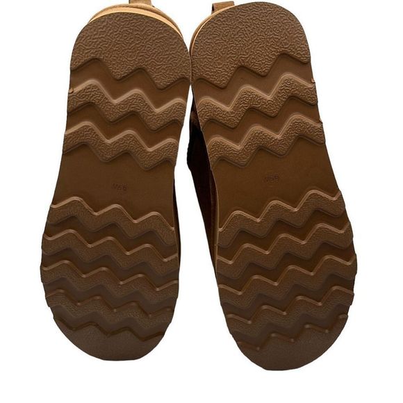 CUSHIONAIRE Women's Genuine Suede pull on platform boot 9.5 WIDE CHESTNUT - Picture 5 of 7